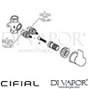 Cifial  Wall Stop Valve Dimension